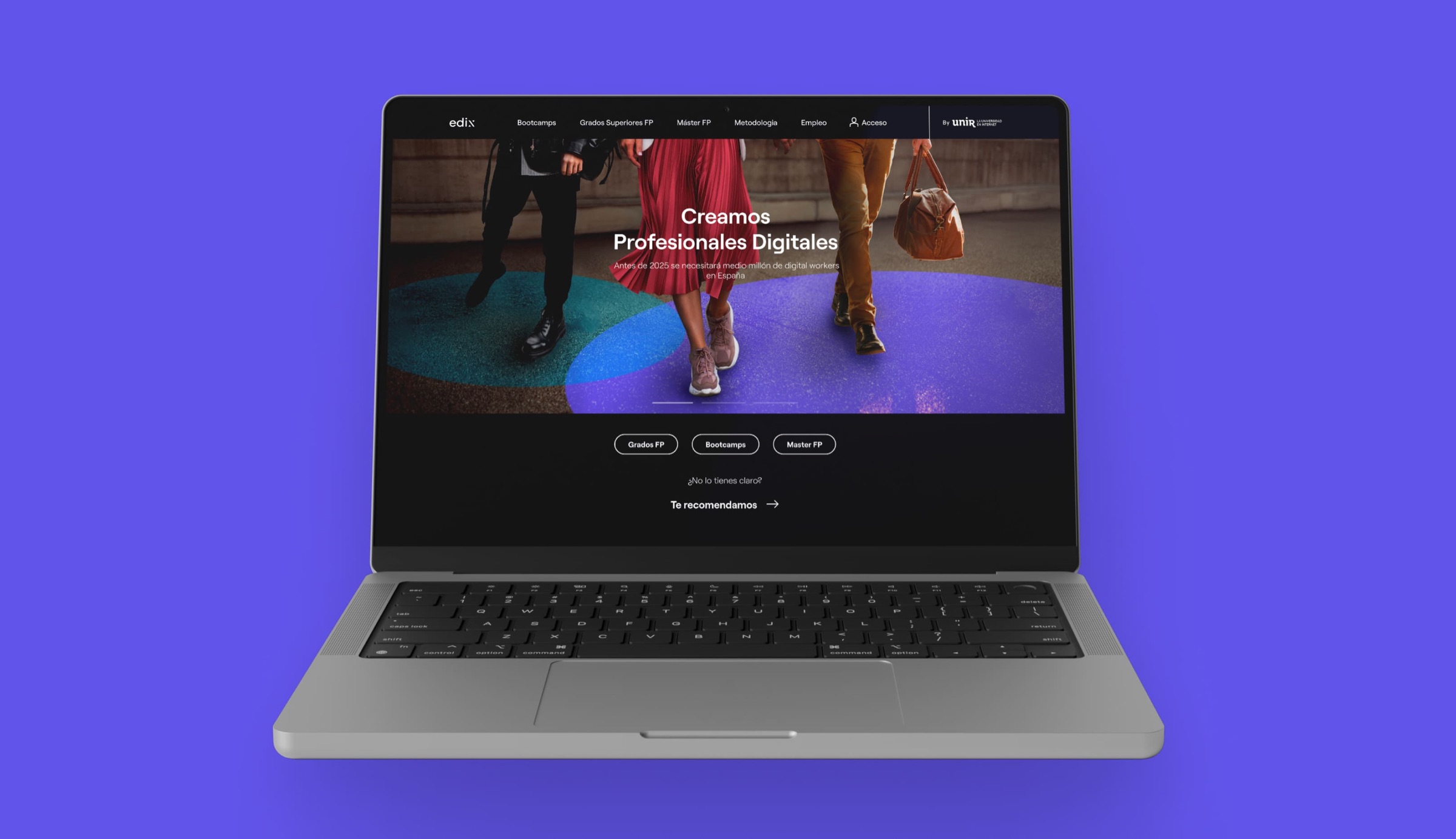 Edix, Web principal