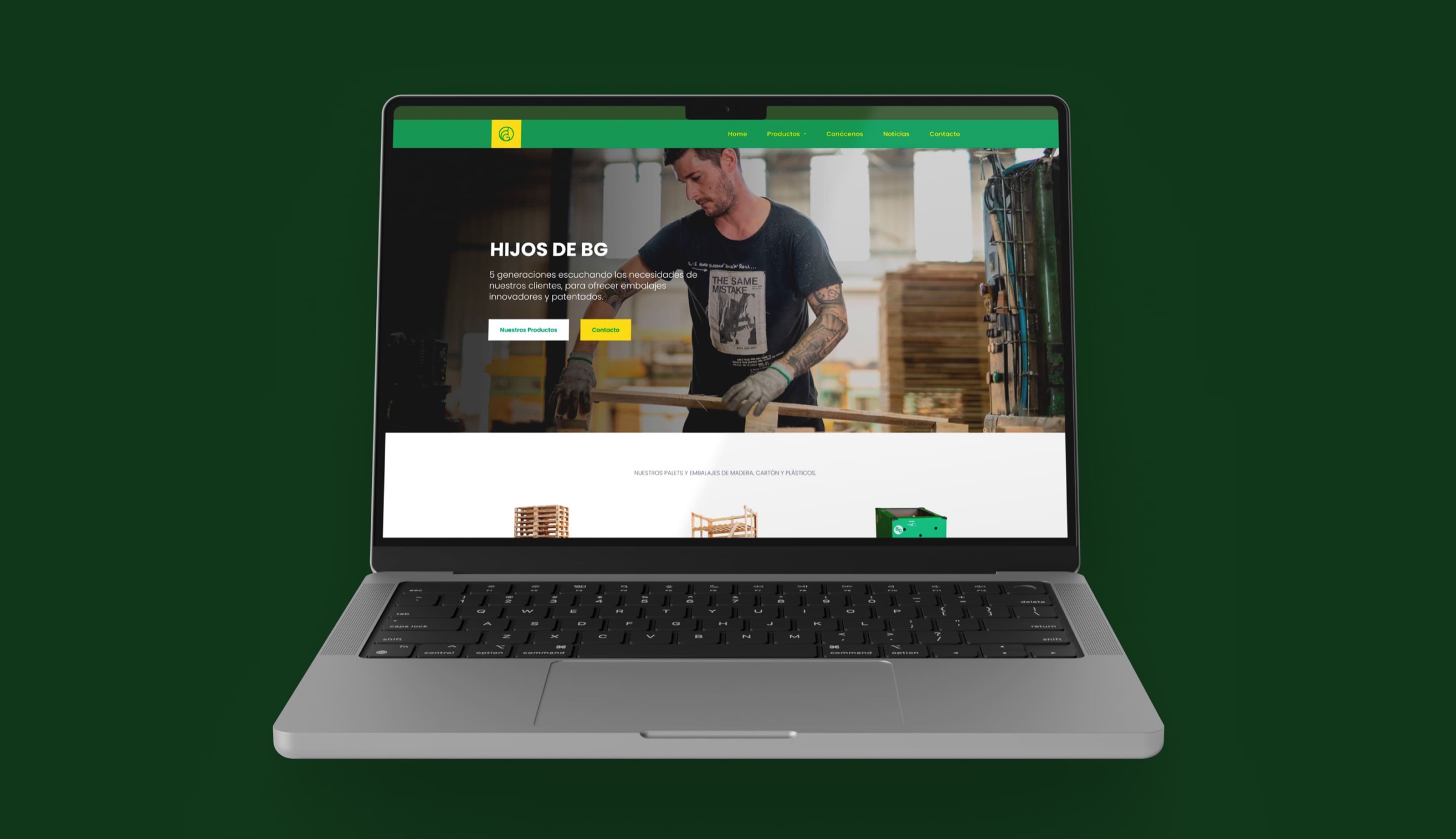 Hijos de BG, Web principal