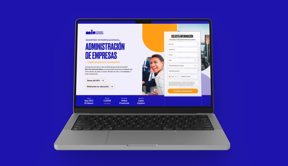 MIU Landings, Landing Pages