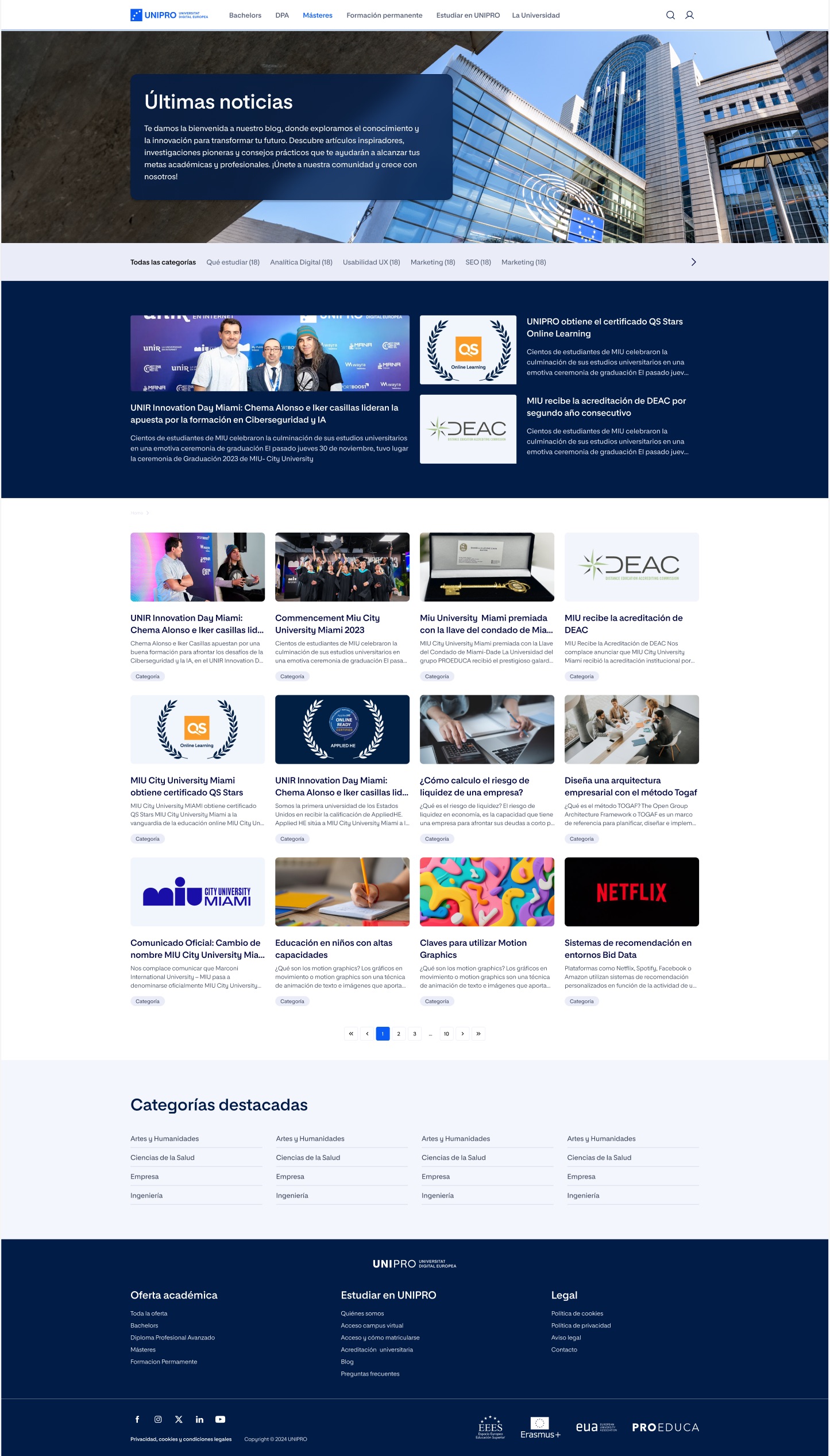 UNIPRO, Blog