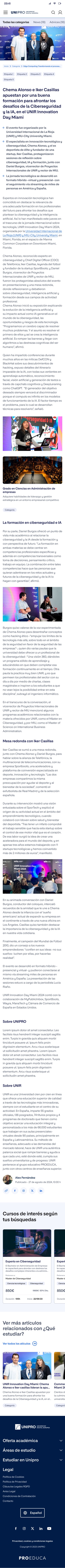 UNIPRO, Noticia · móvil